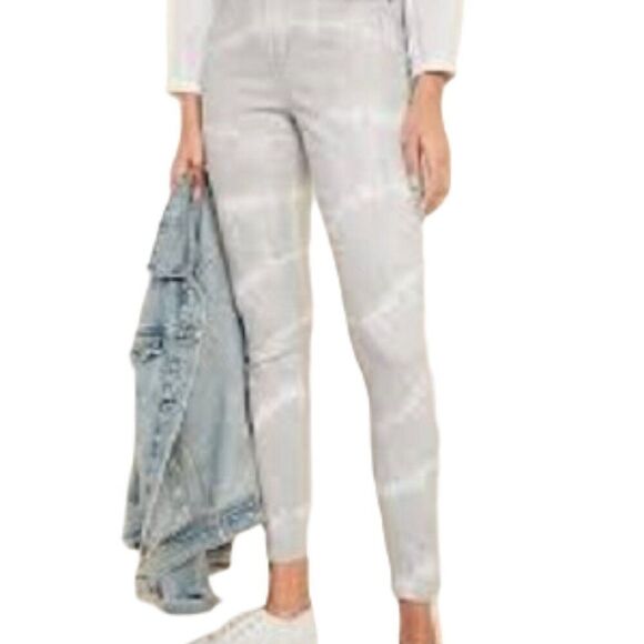 Old Navy Rockstar Super Skinny Tie Dye Jeans Secret-Slim Pocket Gray Size 18 NWT - Picture 1 of 4